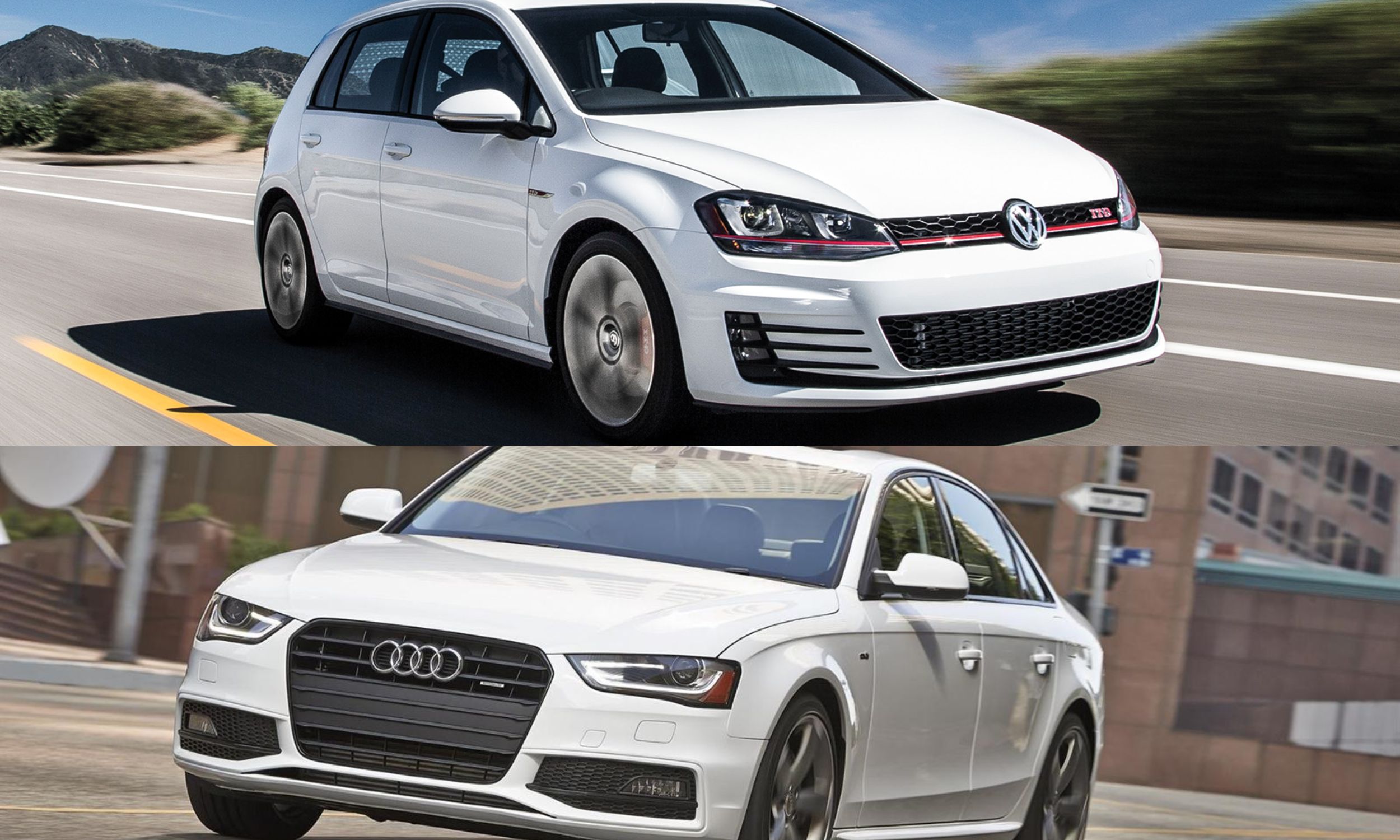 Volkswagen Golf GTI and Audi A4