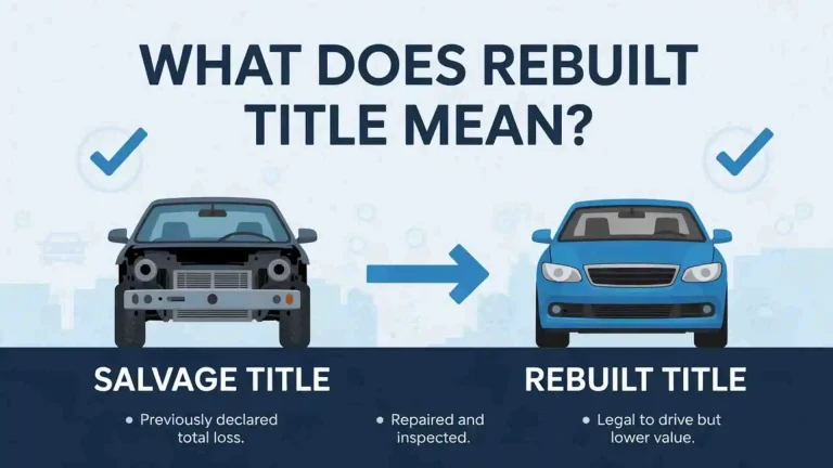 What a Rebuilt Title Does to a Car's Value, With Numbers