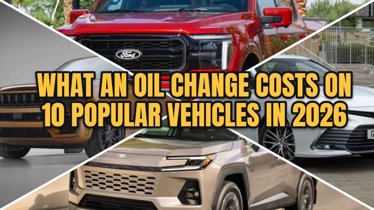 what an oil change costs on 10 popular vehicles in 2026