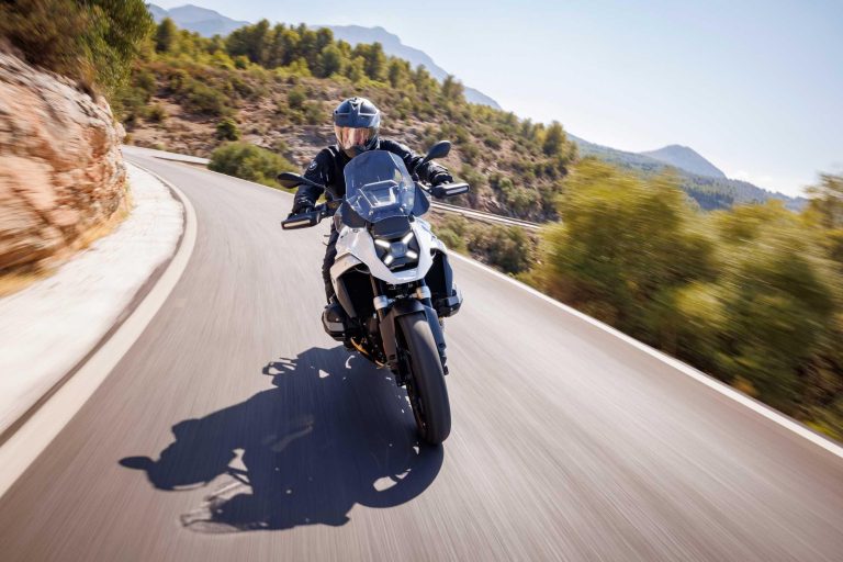 BMW R 1300 GS riding mountain road