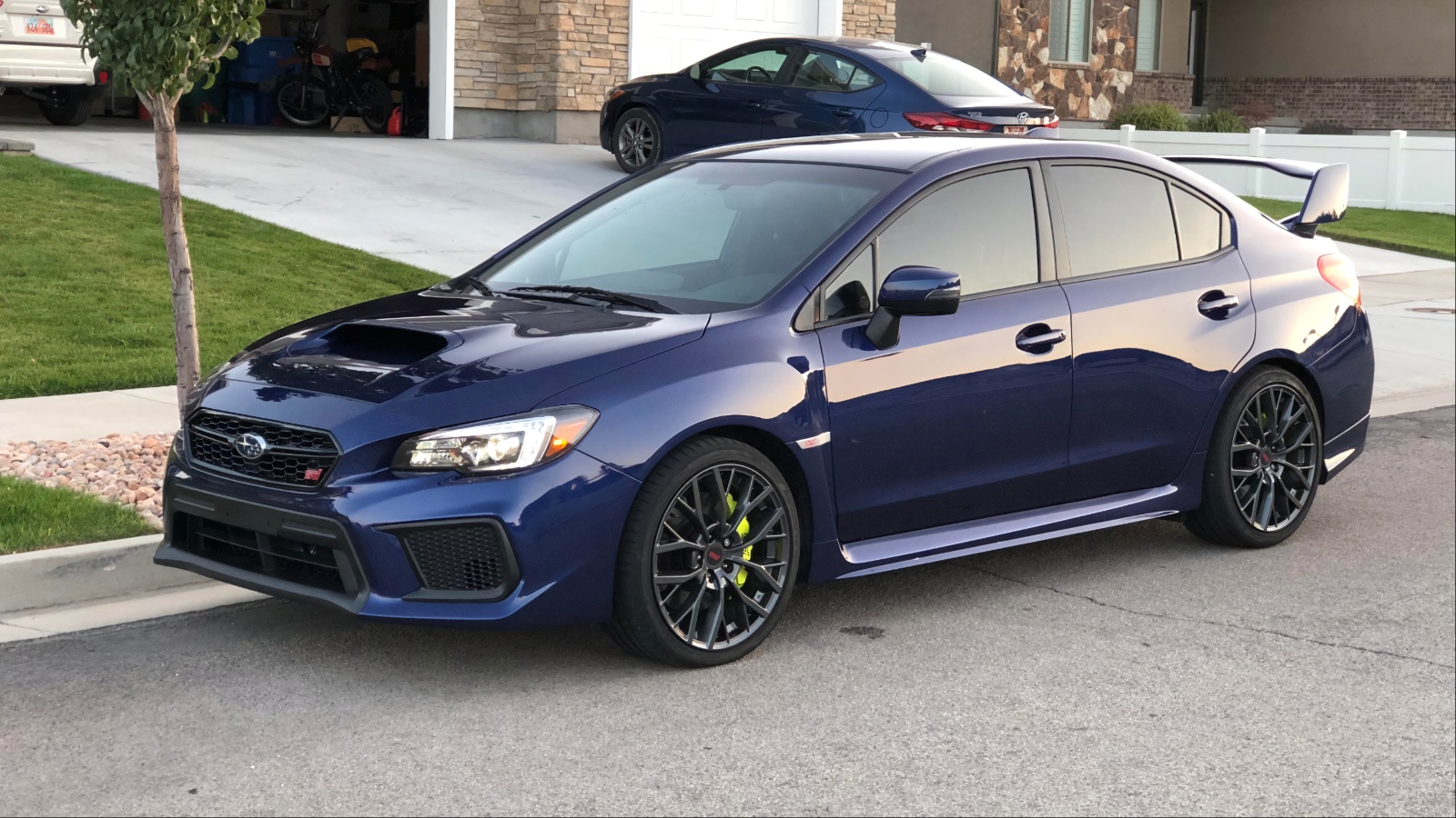 2015 Subaru WRX With Extremely Dark Front Window Tint