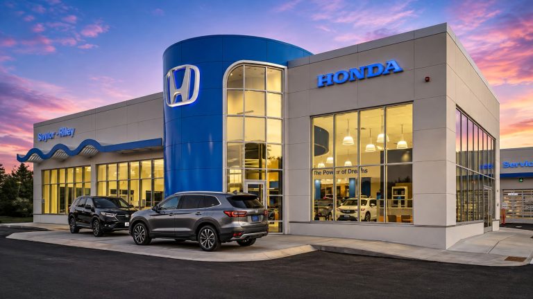 A Honda Dealership at White River Junction, Hartford