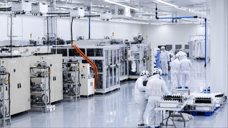 AESC battery facility showcasing advanced manufacturing and cleanroom production operations