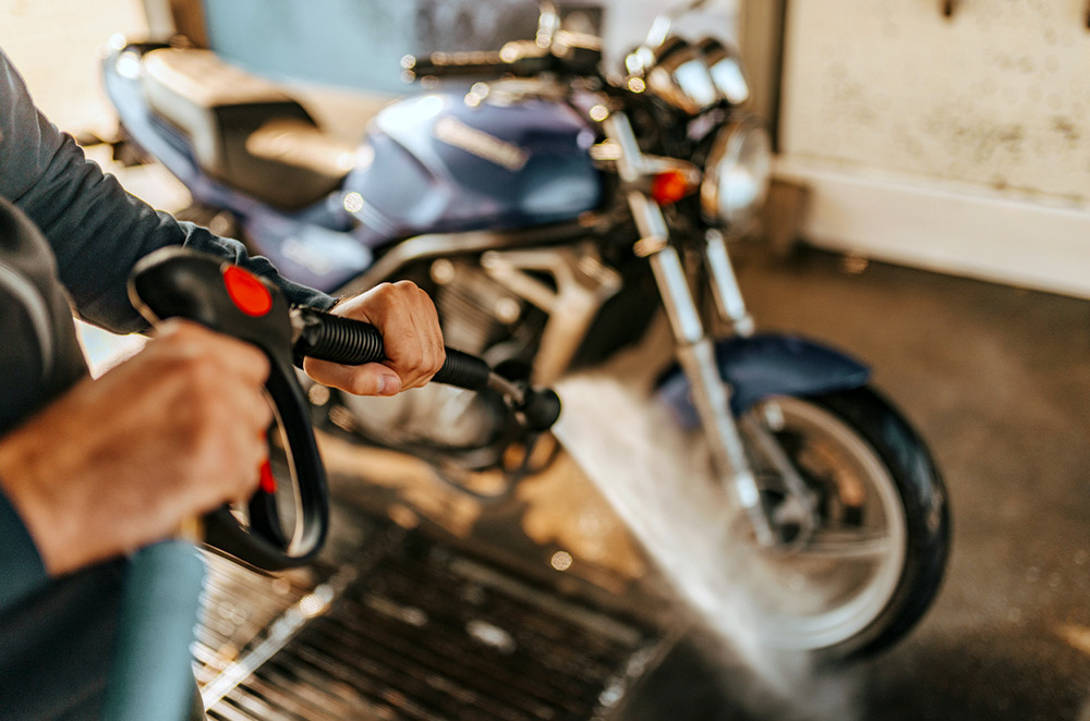 Aiming a Pressure Washer Directly at Electrical Connectors