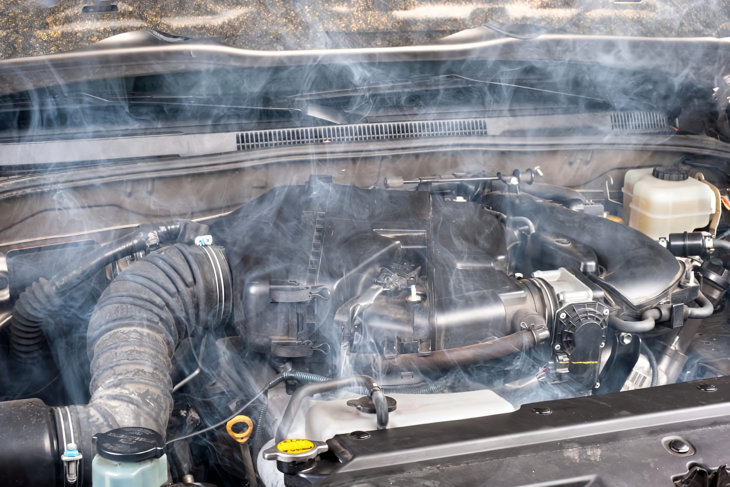 An Engine That Has Been Seriously Overheated
