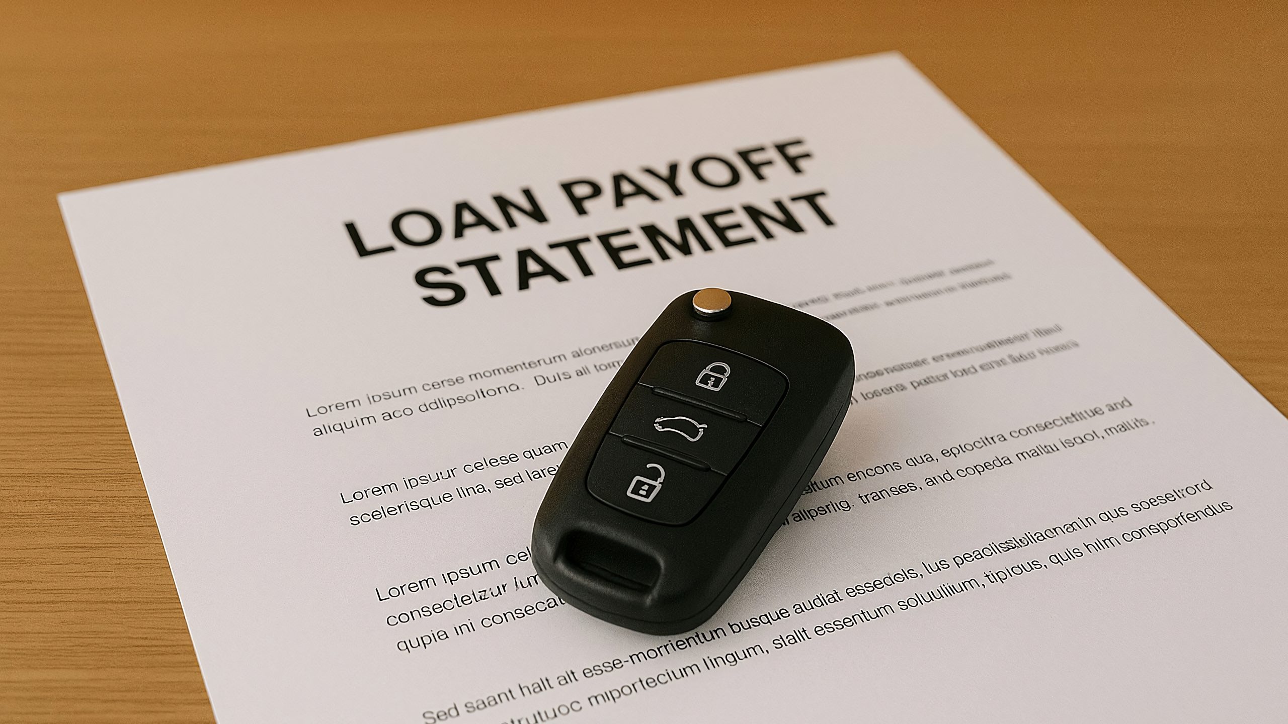 Current Loan Payoff Statement