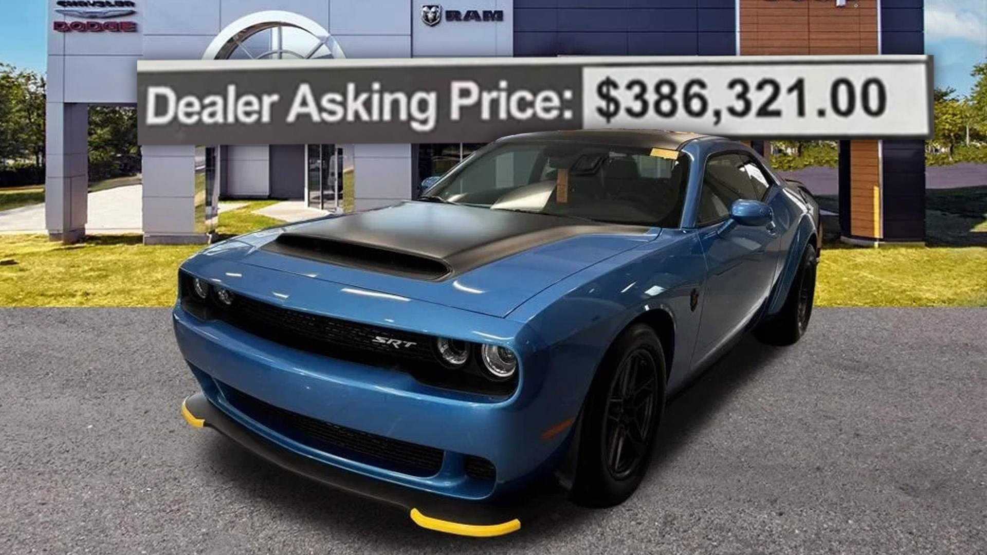 Dealer markup on 2023 Dodge Challenger SRT Hellcat Demon 170