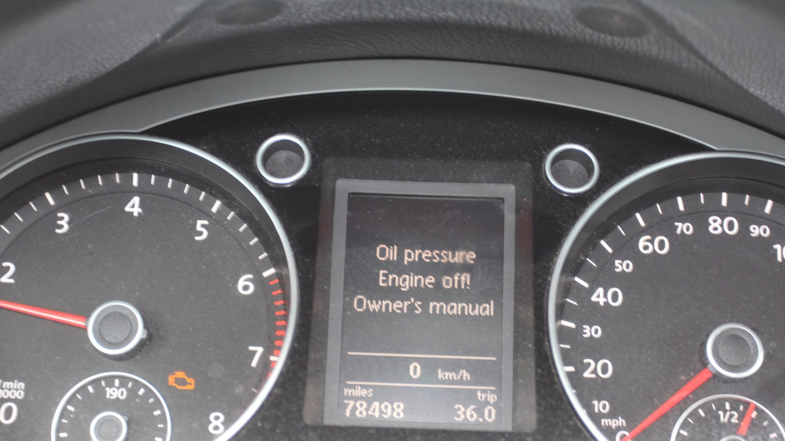 Deep Engine Knock or Low Oil Pressure