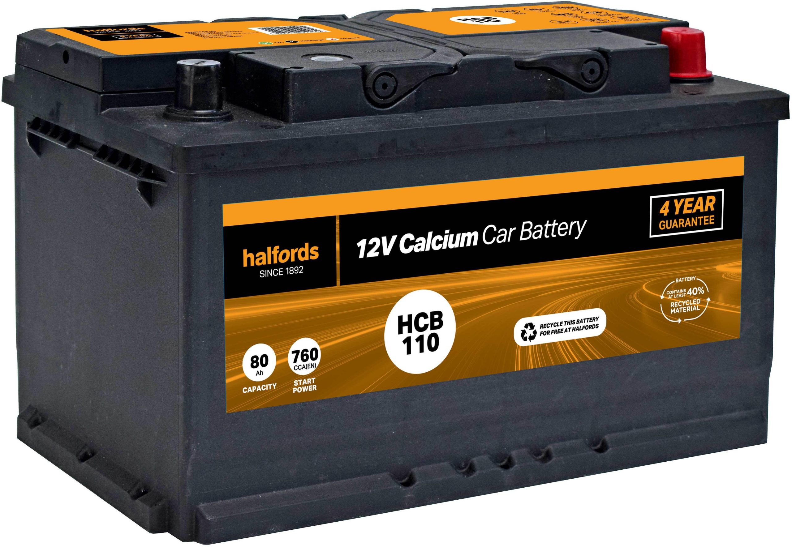 Halfords HCB110 12V Calcium Car