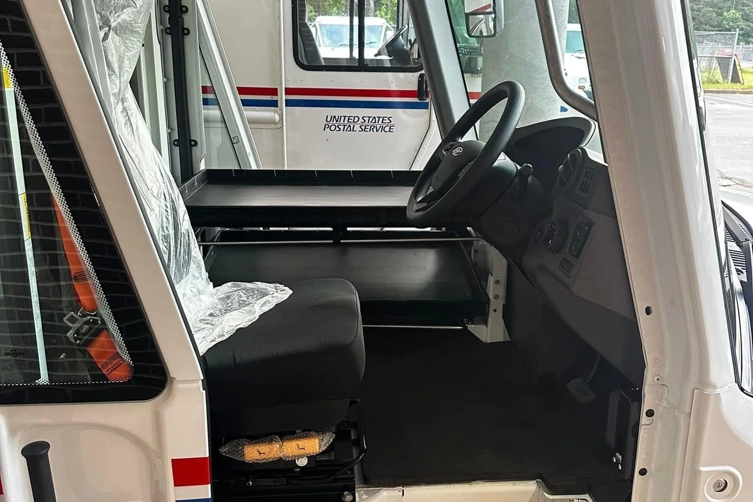 Inside of America’s new mail electric truck