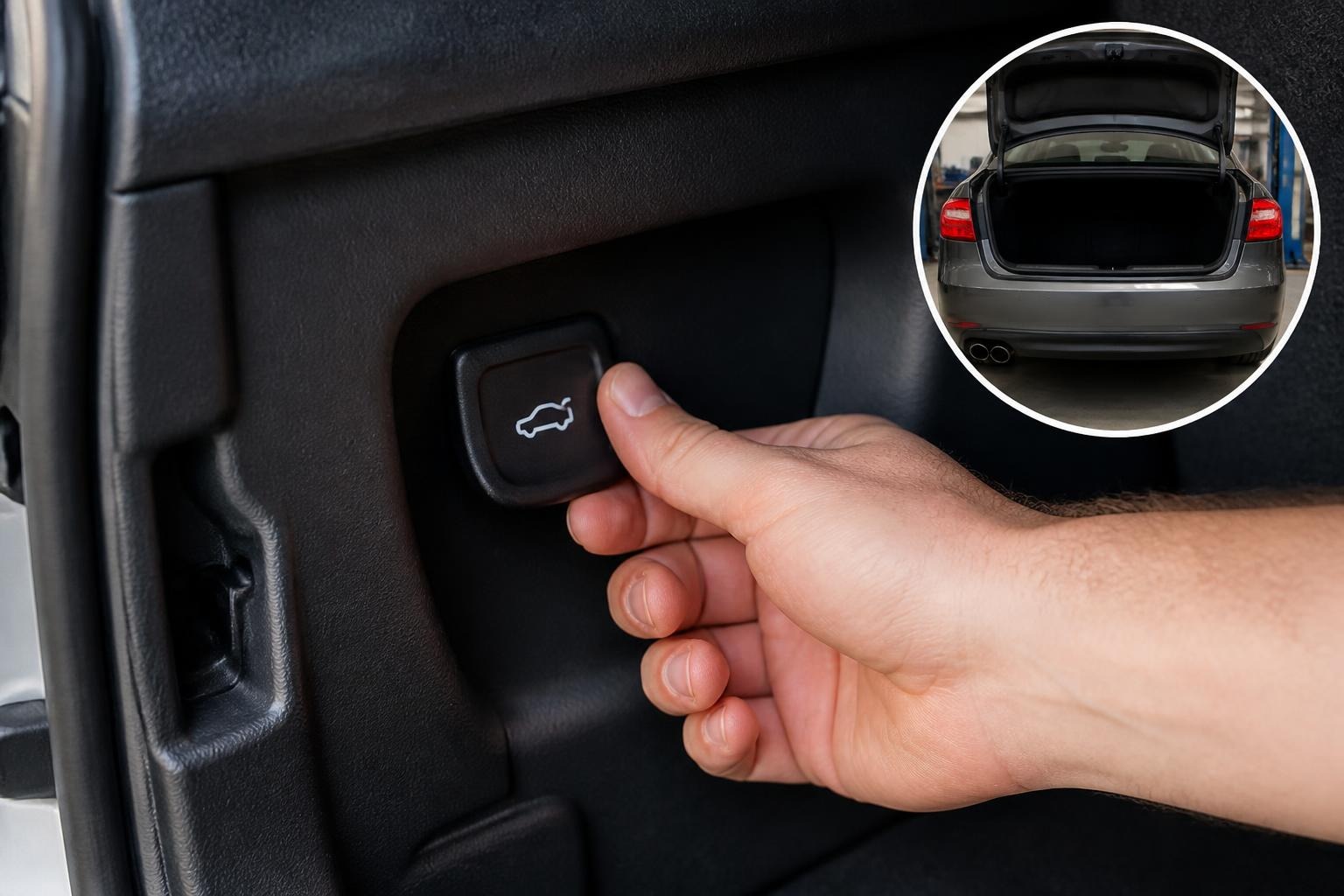 Interior trunk release