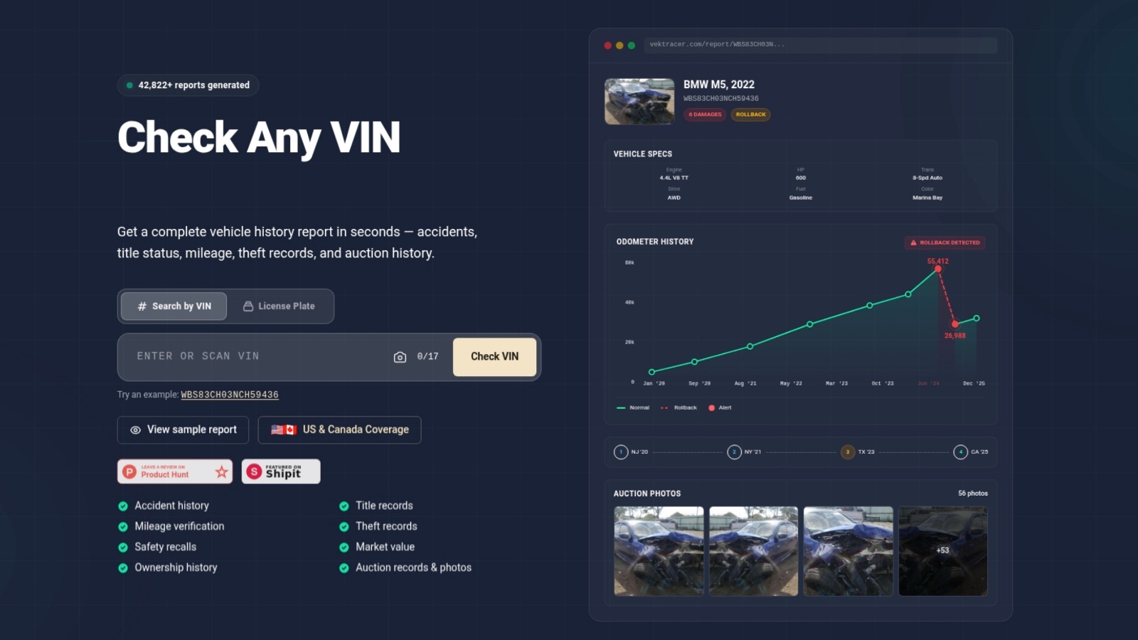 NMVTIS Vehicle History Report