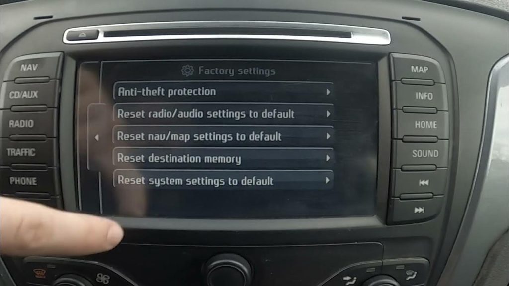 Perform the Vehicle's Factory Reset