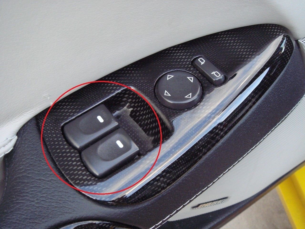 Power window buttons