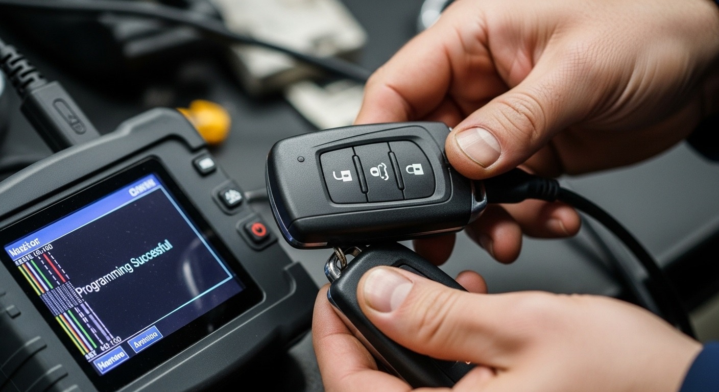 Programming a car key fob