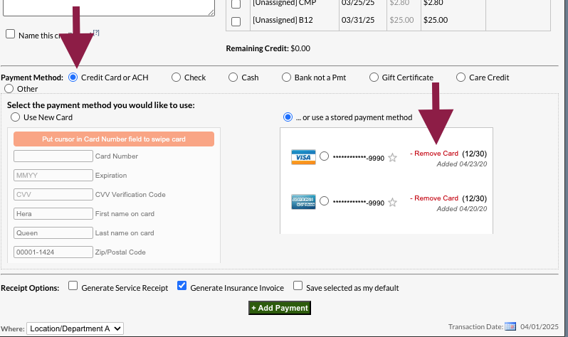 Remove Stored Payment and Subscription Information