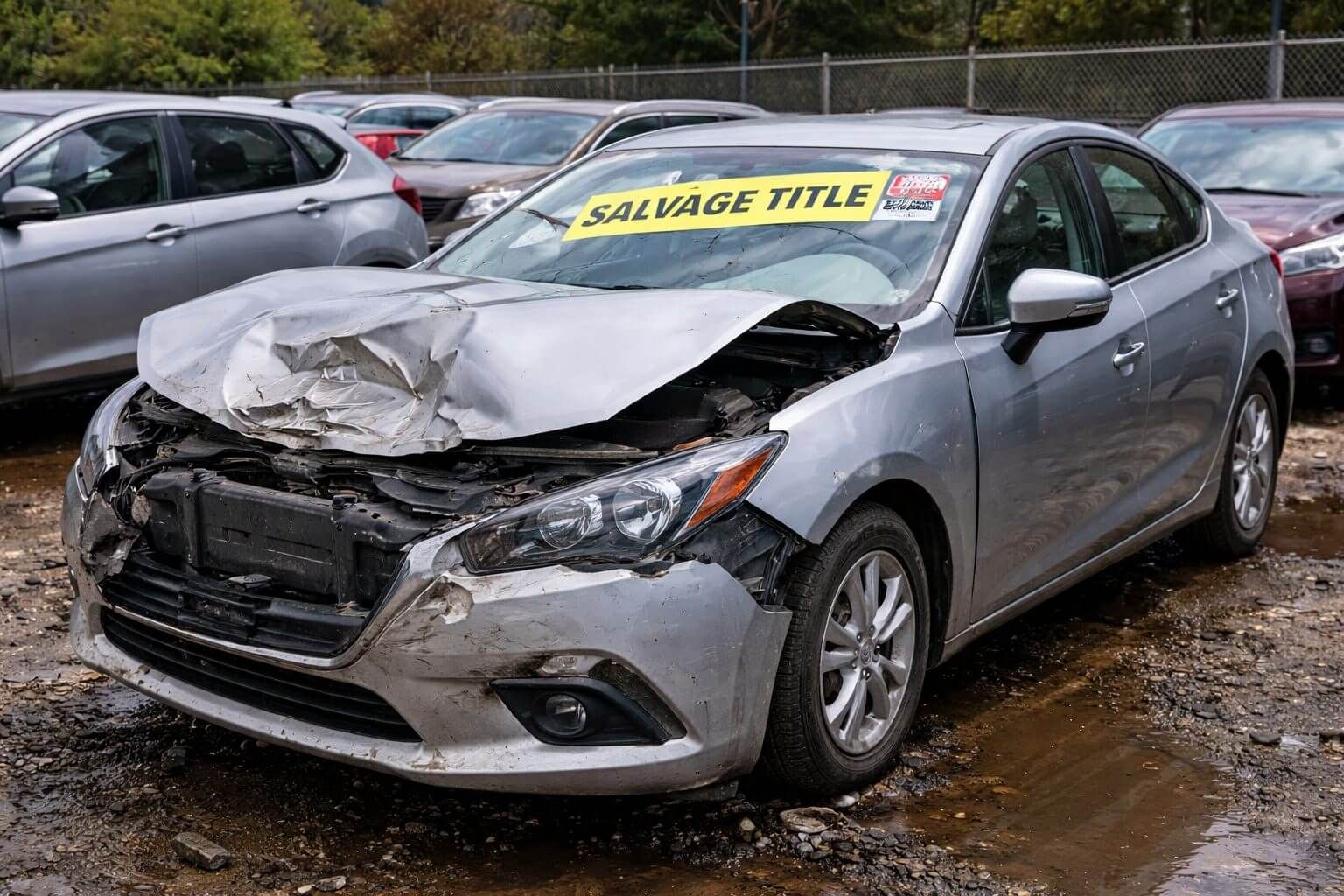 Silver mid-2010s Mazda 3 sedan