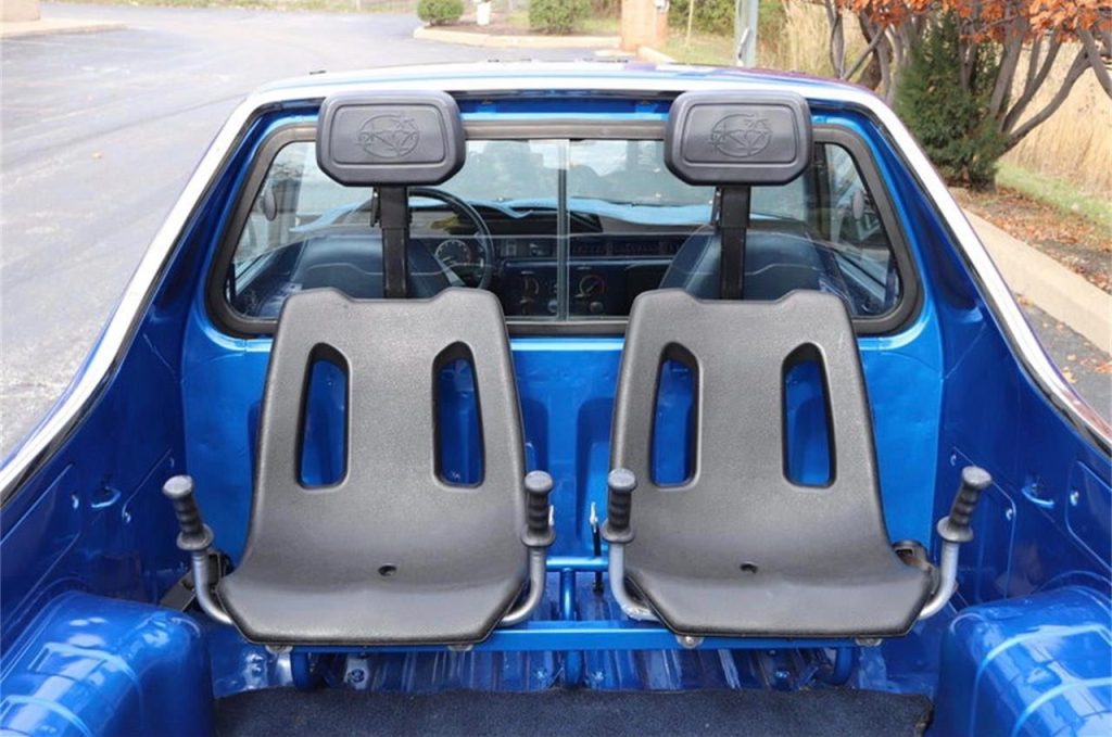 Subaru BRAT Seats Bolted in the Bed