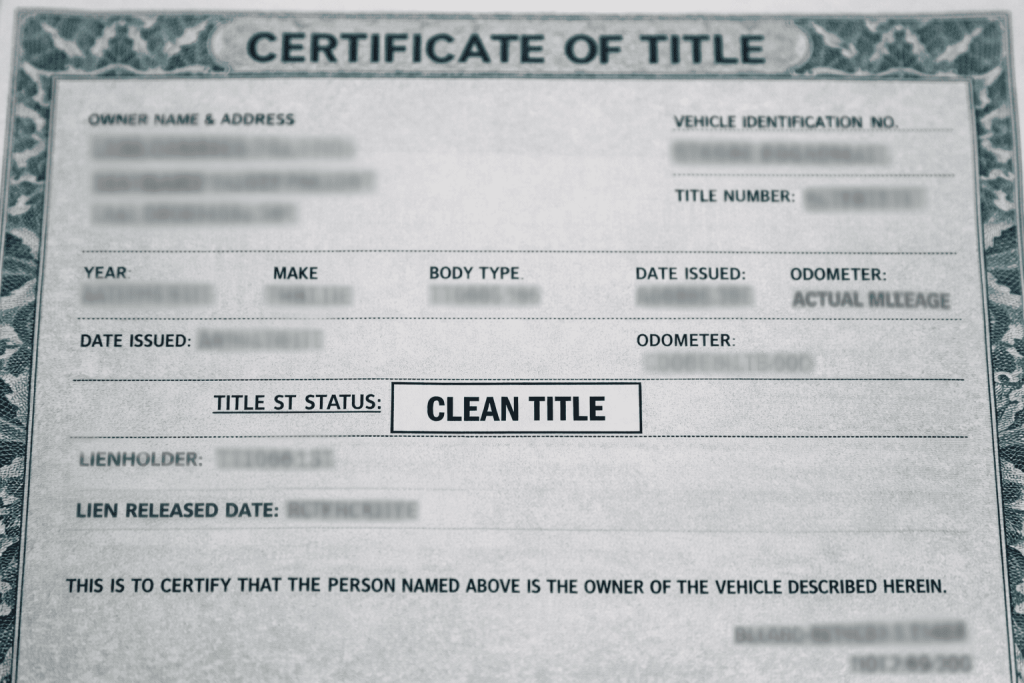 The Listing Says "Clean Title" but the Vehicle's History Is Unclear