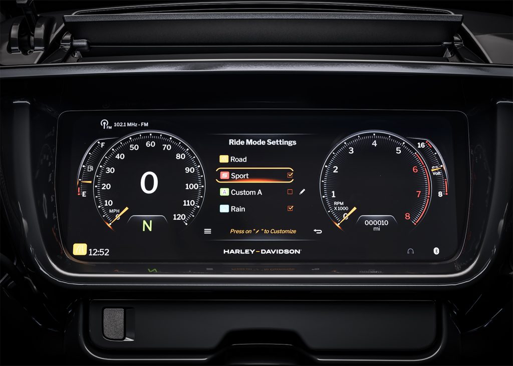 The Street Glide Has Multiple Customizable Ride Modes