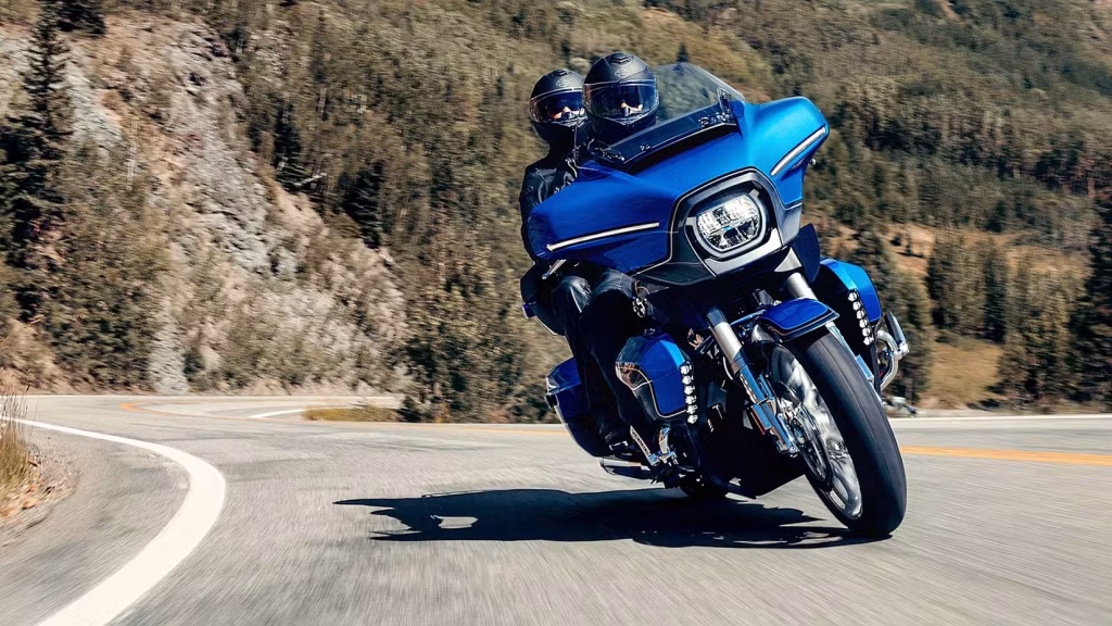 The Street Glide Uses Cornering-Aware Traction and Braking Technology