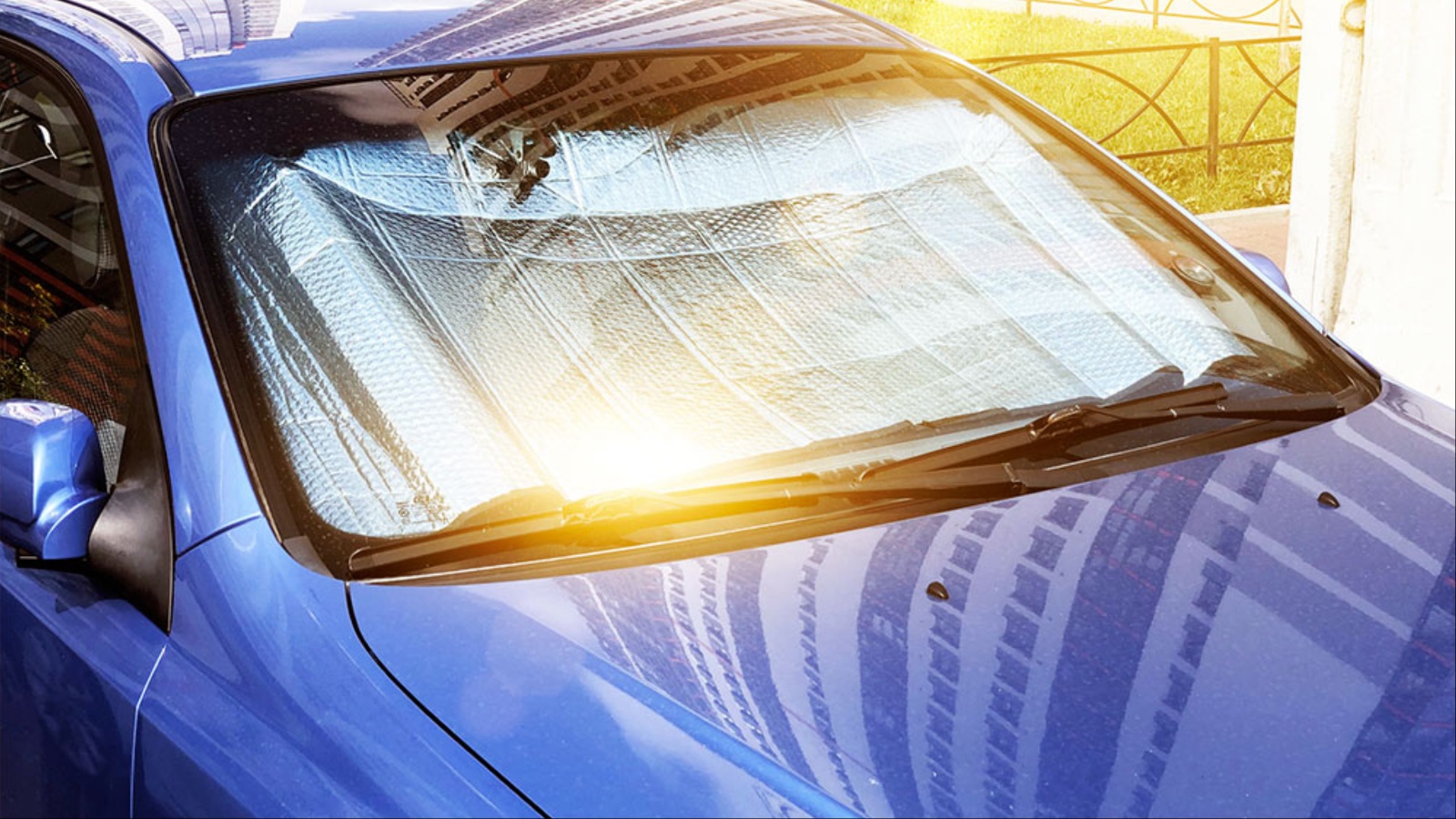 The Windshield or Paint Shows Long-Term Lot Exposure
