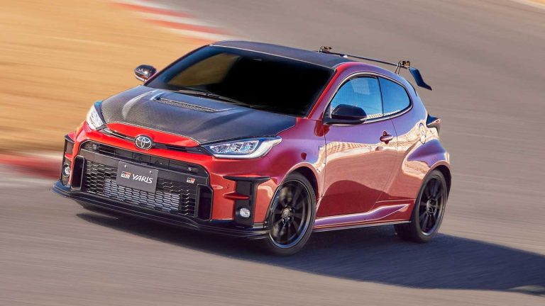 Toyota GR Yaris equipped with aggressive performance styling upgrades