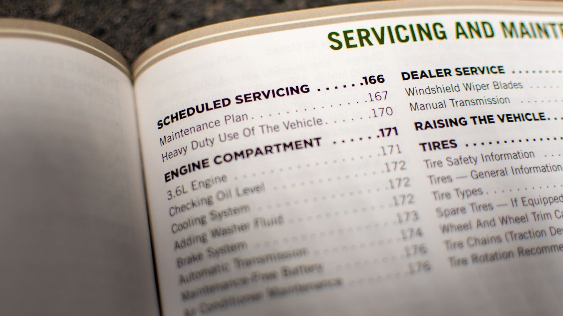 Vehicle owner's manual