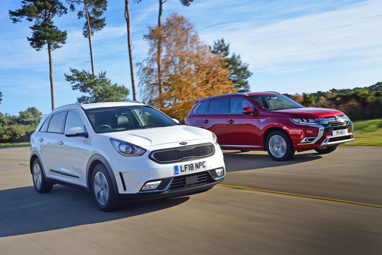 Kia Niro Plug-in Hybrid and Mitsubishi Outlander PHEV