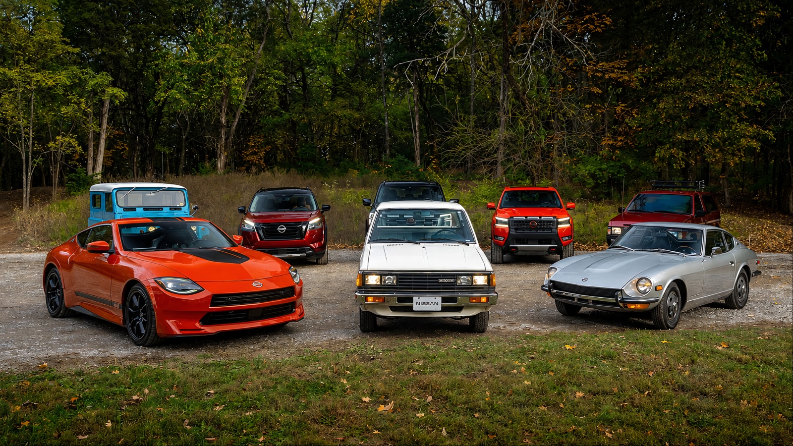 lineup of Nissan vehicles highlights the brand’s long history and diverse models