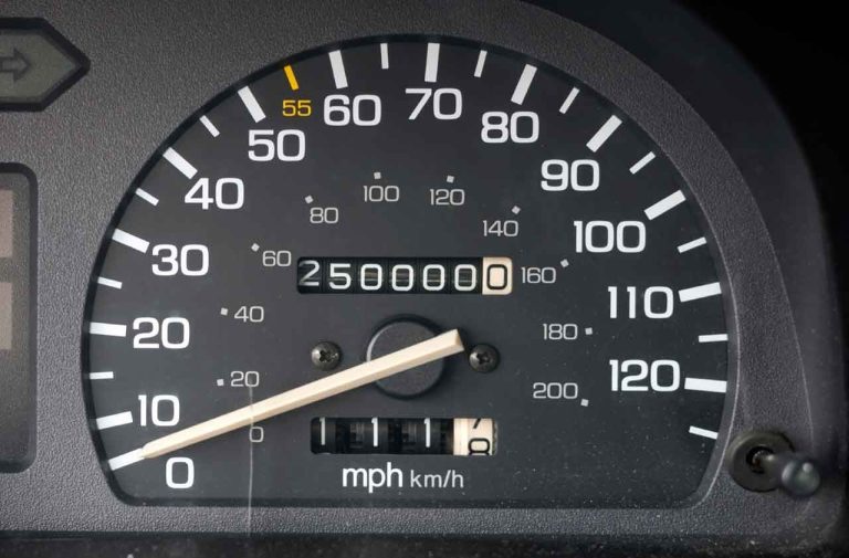 Odometer reading 250,000 miles