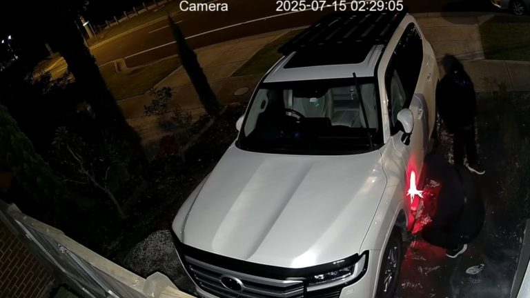 stolen suv car theft night