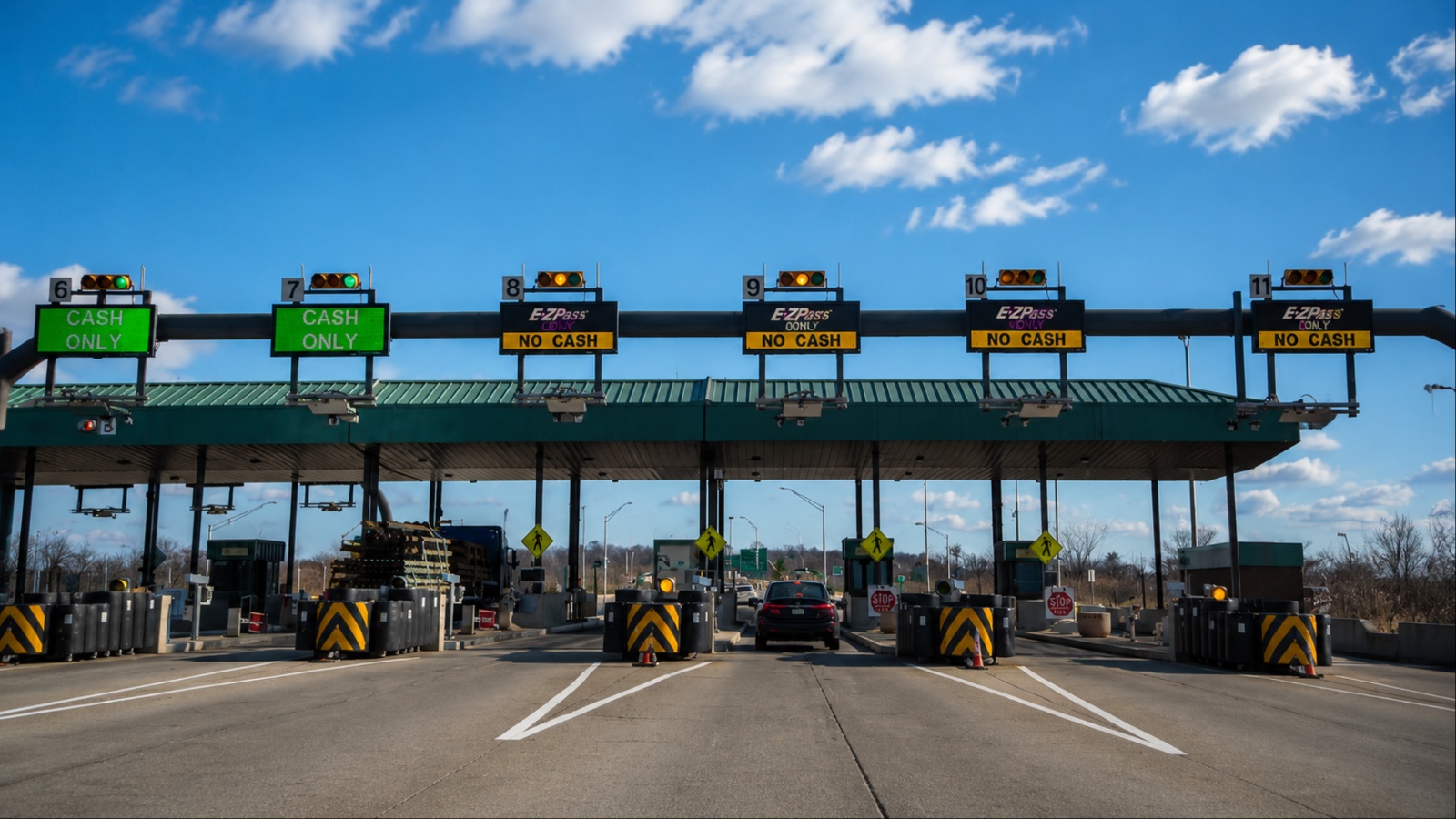Toll plaza on the Pennsylvania Turnpike