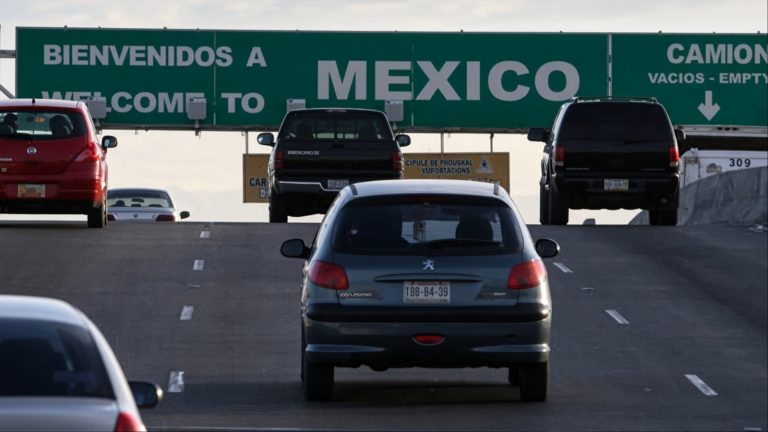 United States to Mexico border