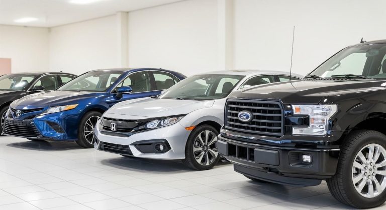 Popular used car brands lineup