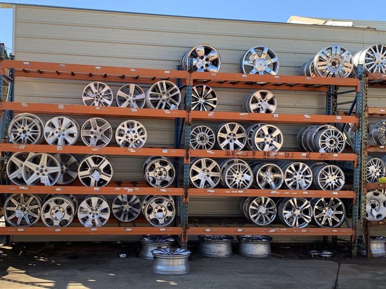Salvage Yard Alloy Wheels Display