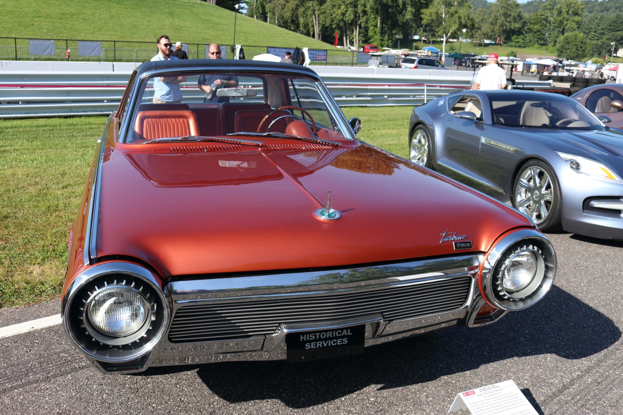 1963 Chrysler Turbine Car on display at a classic car show