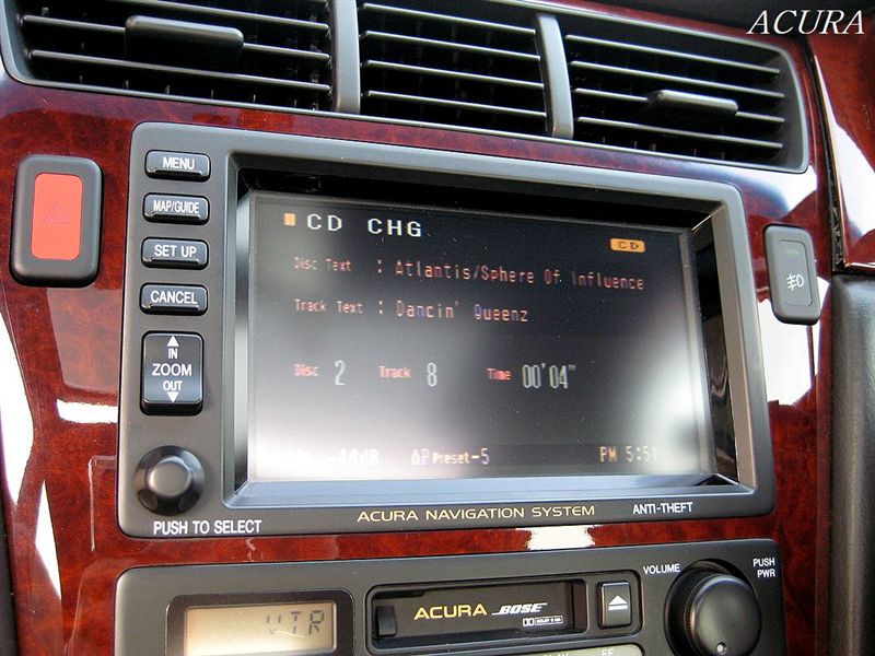 2000 Acura 3.5RL: DVD Navigation and Verbal Directions
