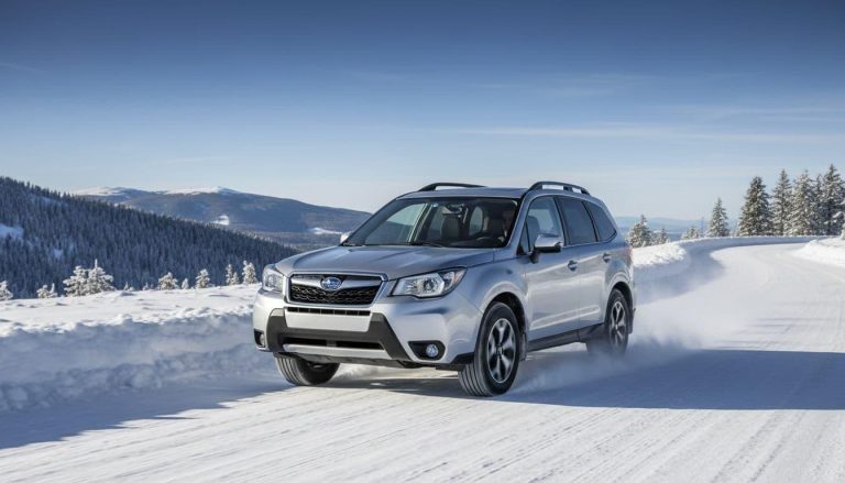 All-Wheel-Drive SUV Conquers Snowy Road