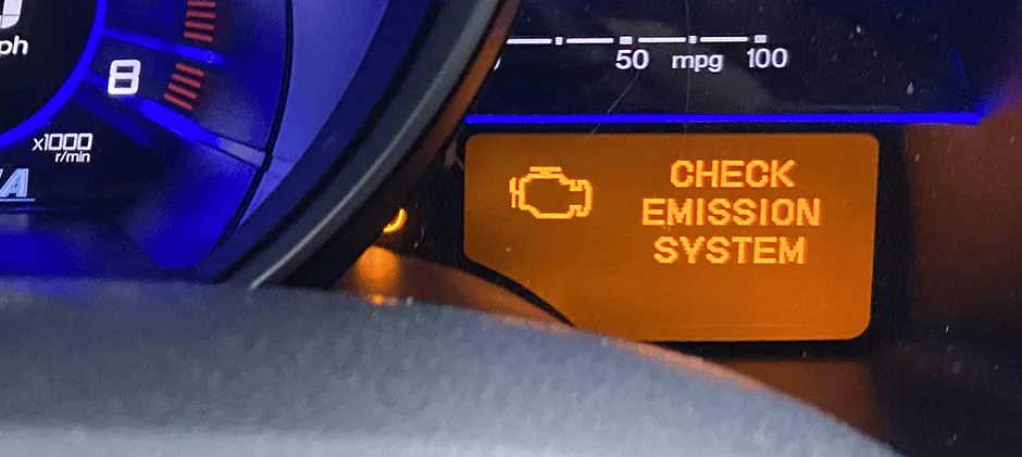 A Check Engine Light or Unready Emissions System