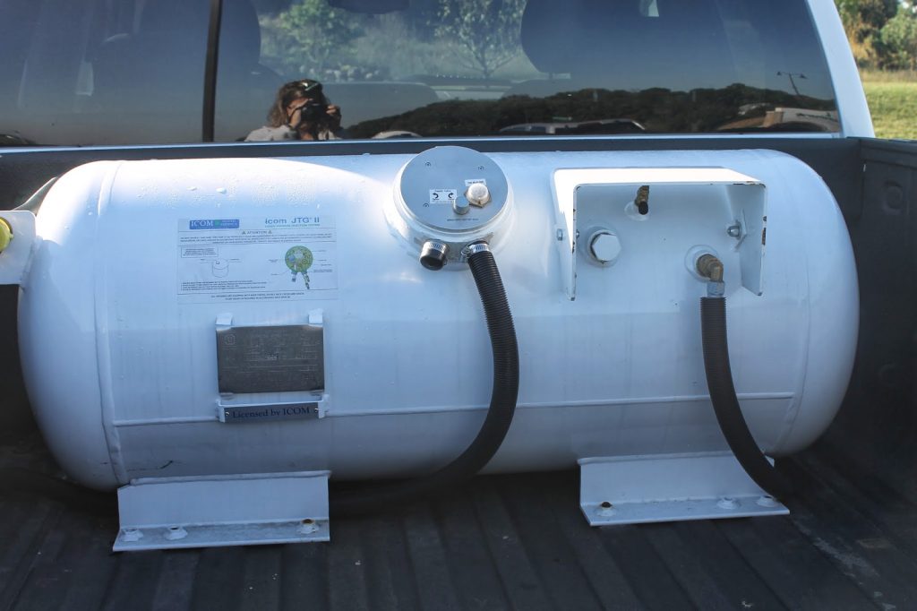 An Unsecured Propane Cylinder