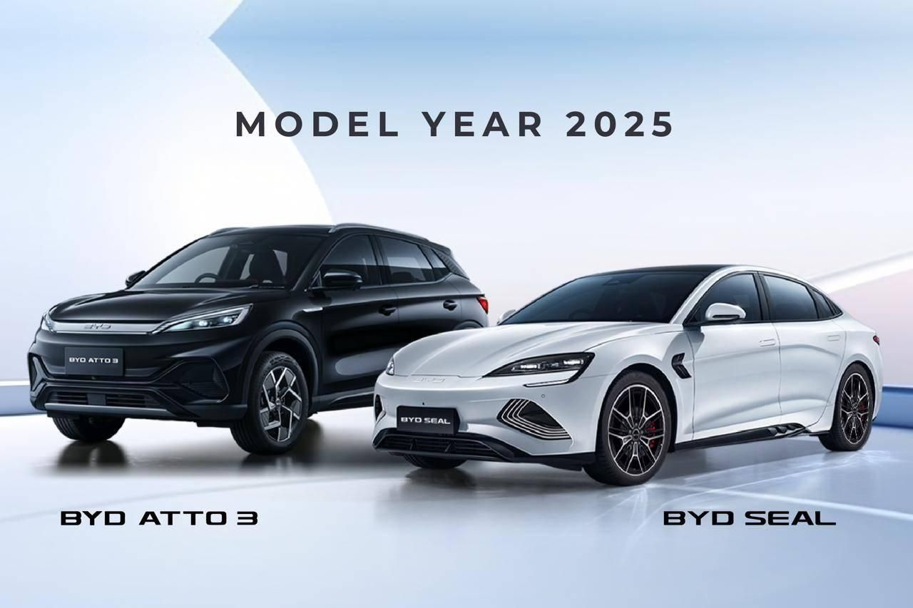 BYD Atto 3 and BYD Seal from the 2025 model year