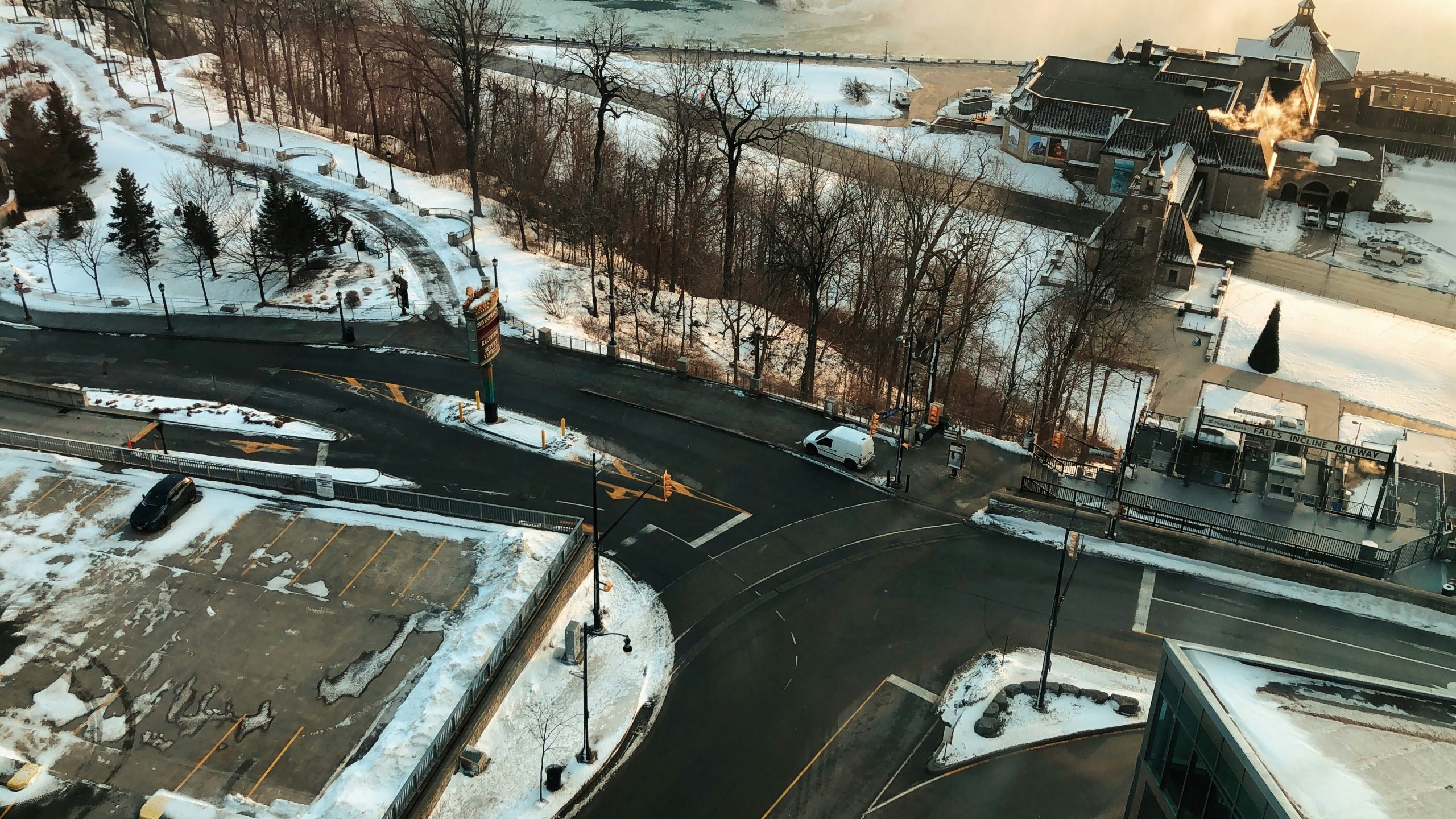 A local street of Canada is filled with cars