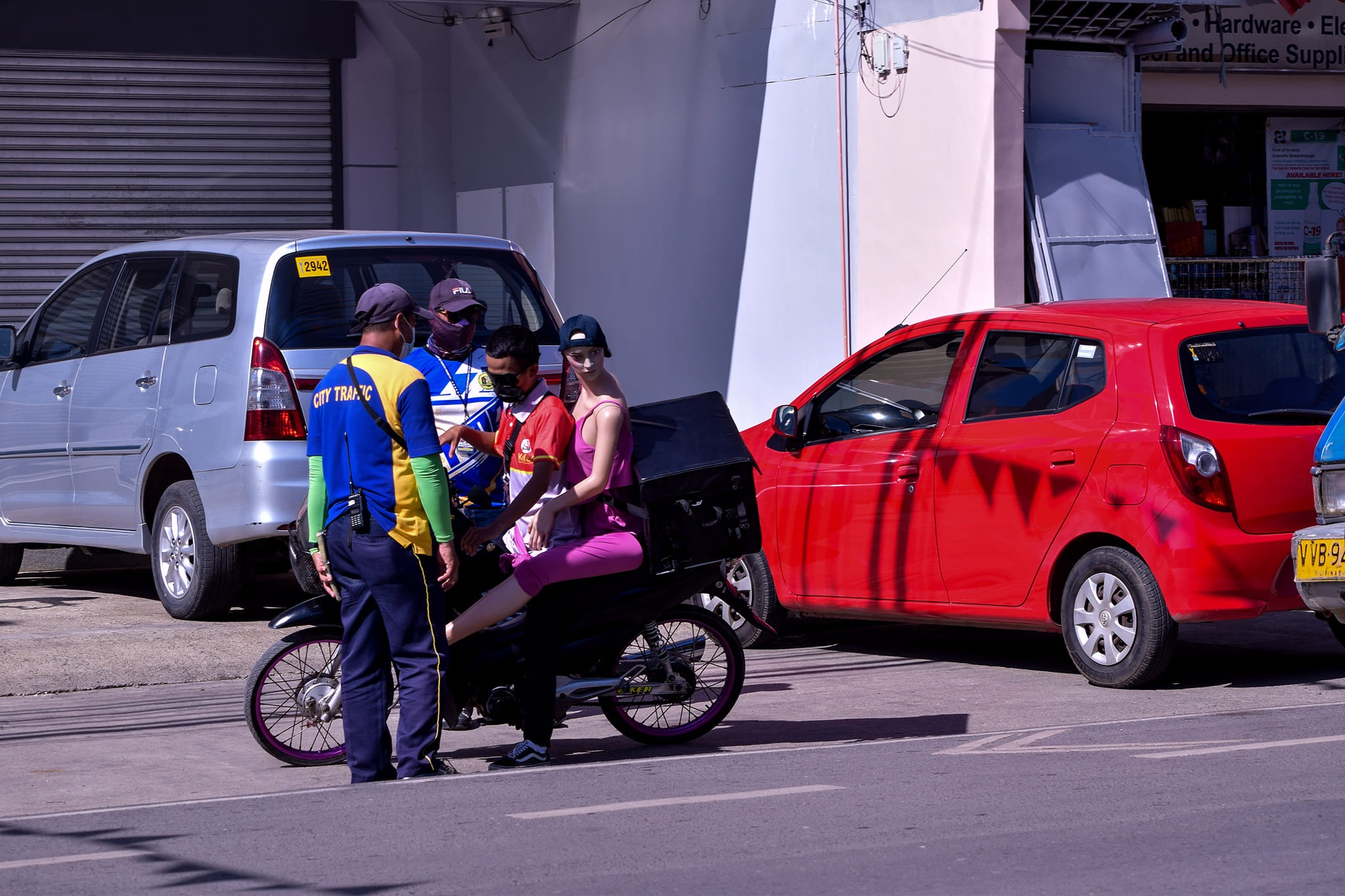 Cars and riders