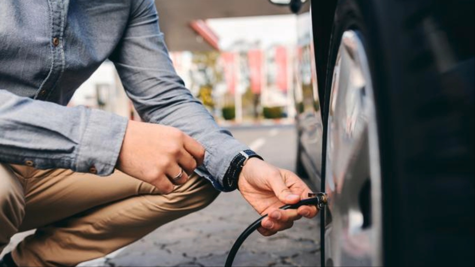 Check Tire Tread and Air Pressure