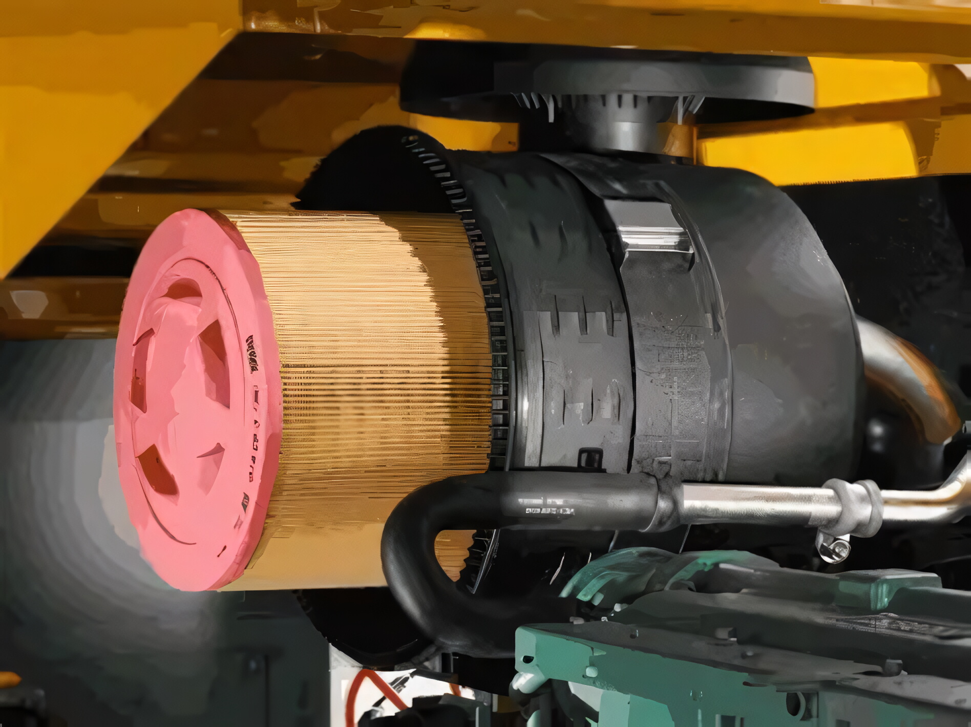 Compressor air intake filter
