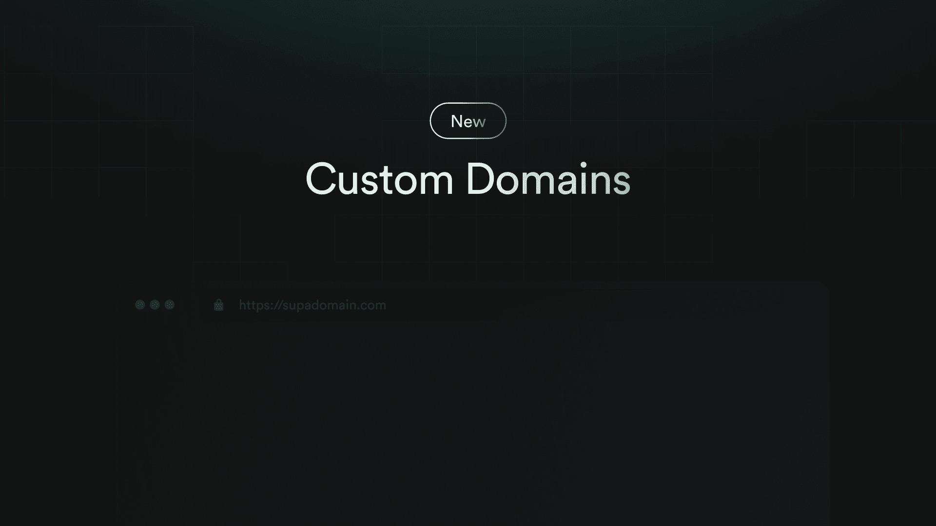 Custom Domains and Premium Website Functions