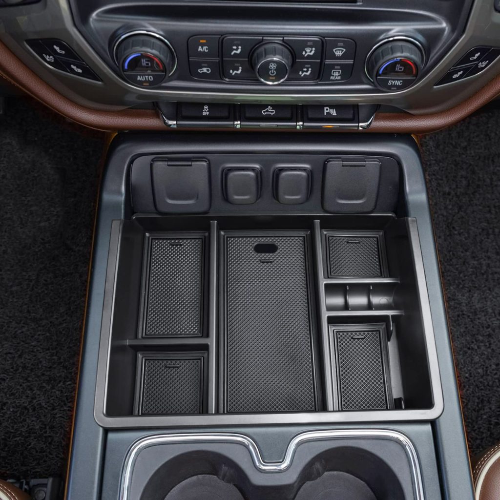 Dual-Level Center Console Storage