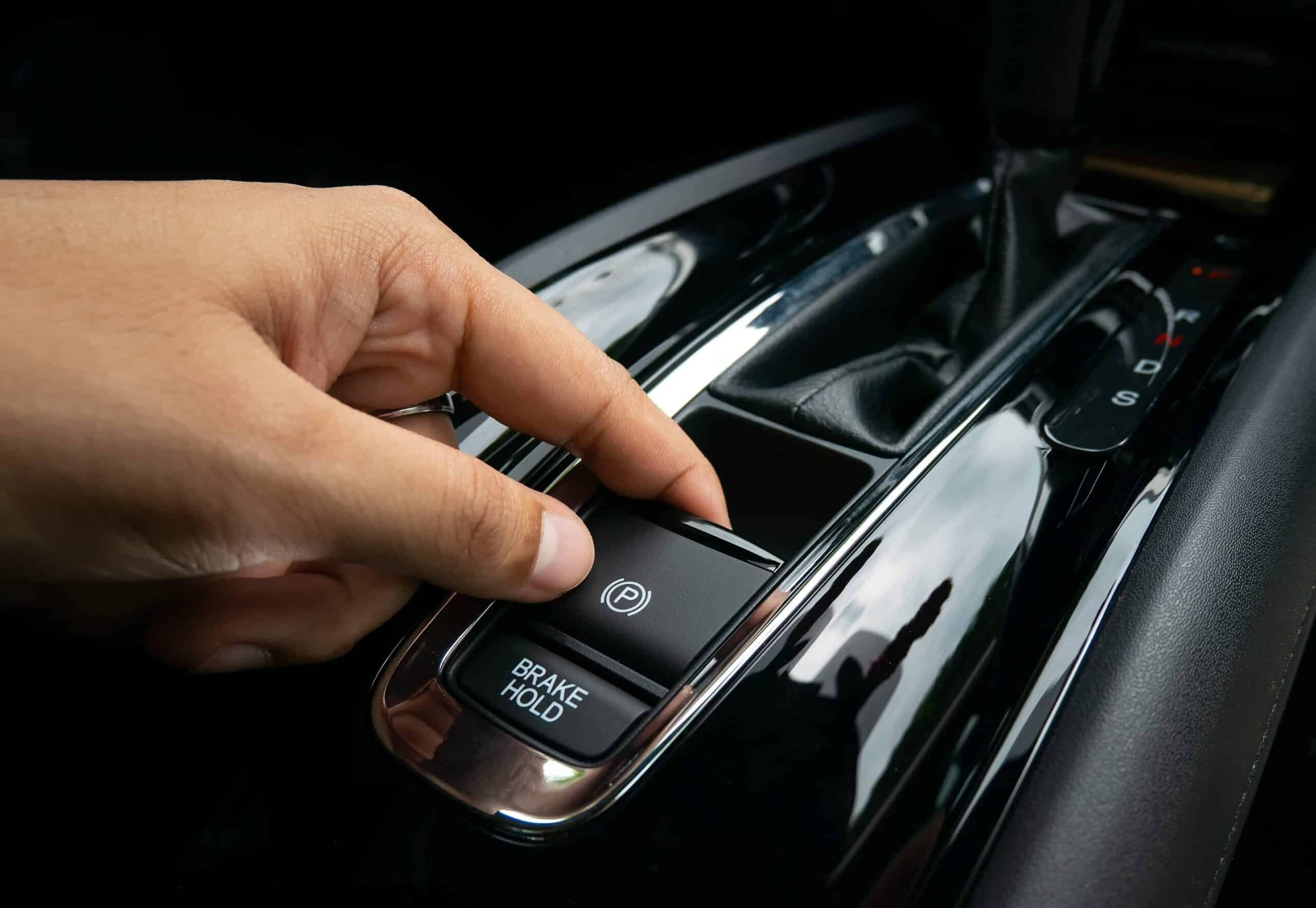 Electric parking brake button