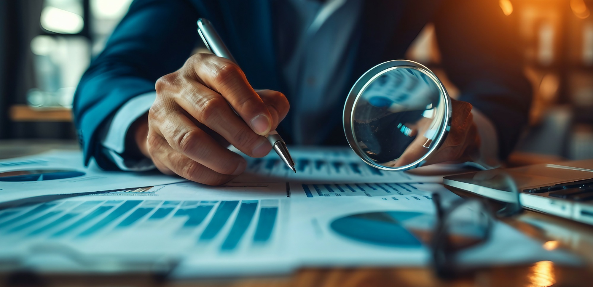 Examining financial documents